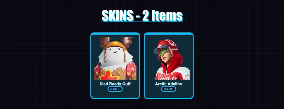 [SWITCH/PSN/PC] | Sled Ready Guff | Arctic Adeline | 2 skin | 11 pickaxe | 13 emote | 13 glider | Lv194 — main preview