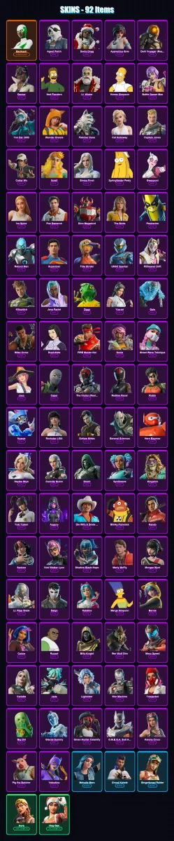 [PC/PSN] | Backlash | Agent Patch | Santa Dogg | 92 skin | Lv1039 — Fortnite account