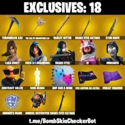 Lara Croft 187 Skins — Fortnite account