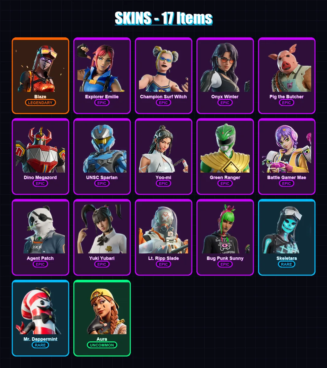 [SWITCH/XBOX/PSN/PC] | Blaze | Explorer Emilie | Champion Surf Witch | 17 skin | Lv319