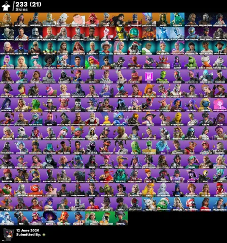 233 skins | Omegarok + 2050 VB — Fortnite account