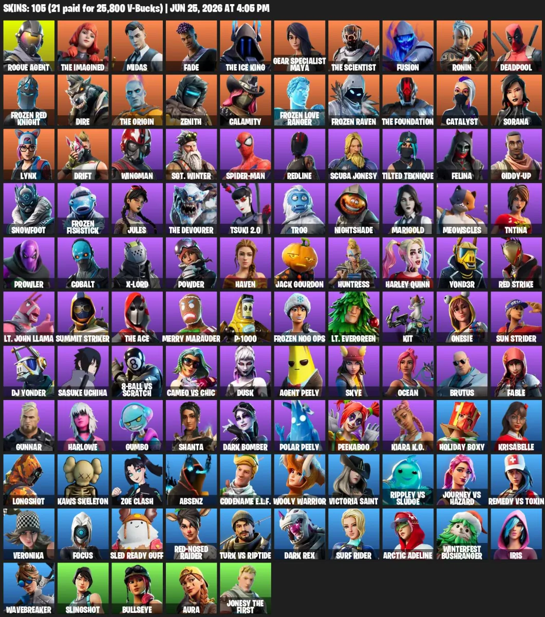 105 | Wonder — Fortnite account