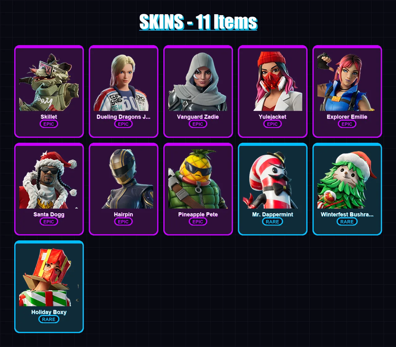 [SWITCH/XBOX/PSN/PC] | Skillet | Dueling Dragons Jackie | Vanguard Zadie | 11 skin | Lv169