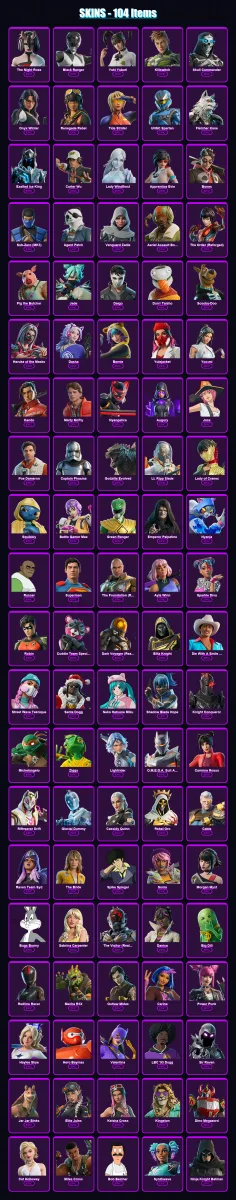 [SWITCH/XBOX/PSN/PC] | The Night Rose | Black Ranger | Yuki Yubari | 104 skin | Lv1093