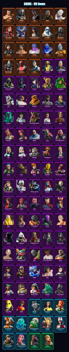 [PC/XBOX/PSN] | Menace | Predator | Fade | Malik | Snap | 99 skin | 103 pickaxe | 101 emote | 82 glider | Lv1500 — Fortnite account