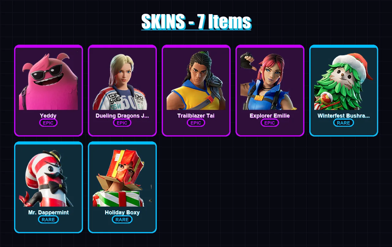 [PC/XBOX/PSN] | Yeddy | Dueling Dragons Jackie | Trailblazer Tai | 7 skin | Lv203