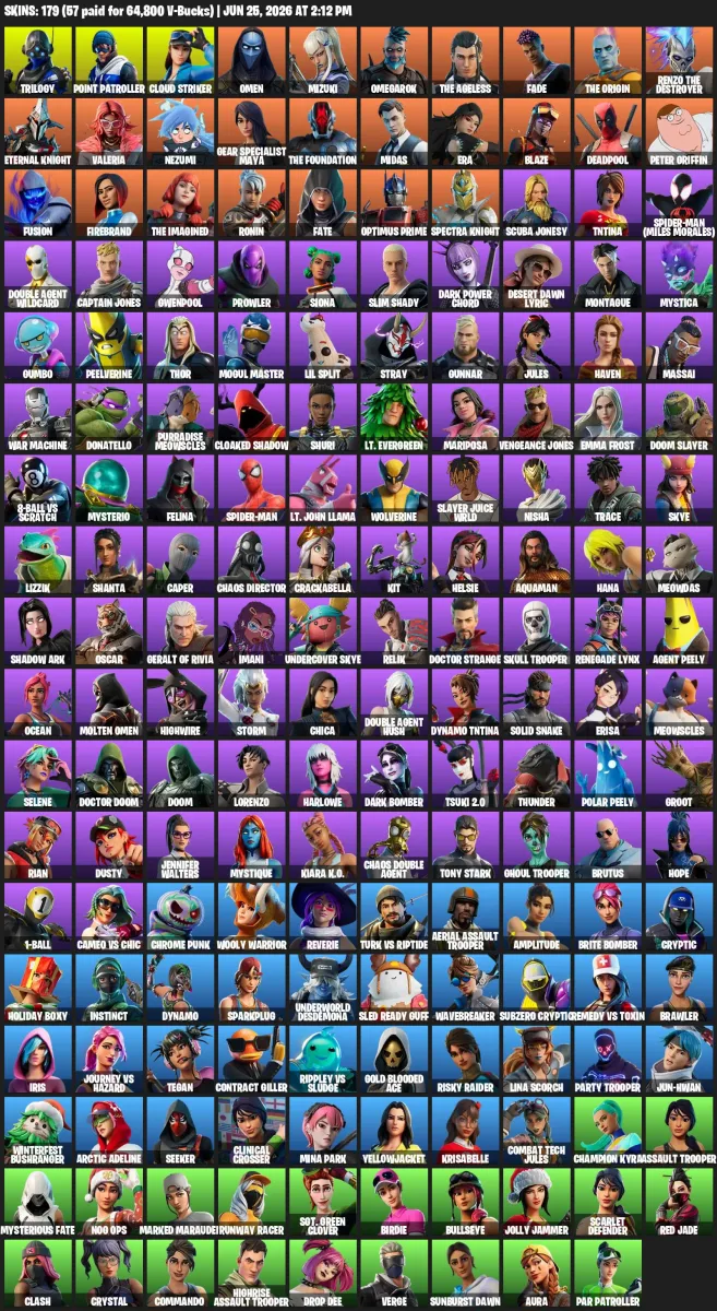 179 | Wonder — Fortnite account