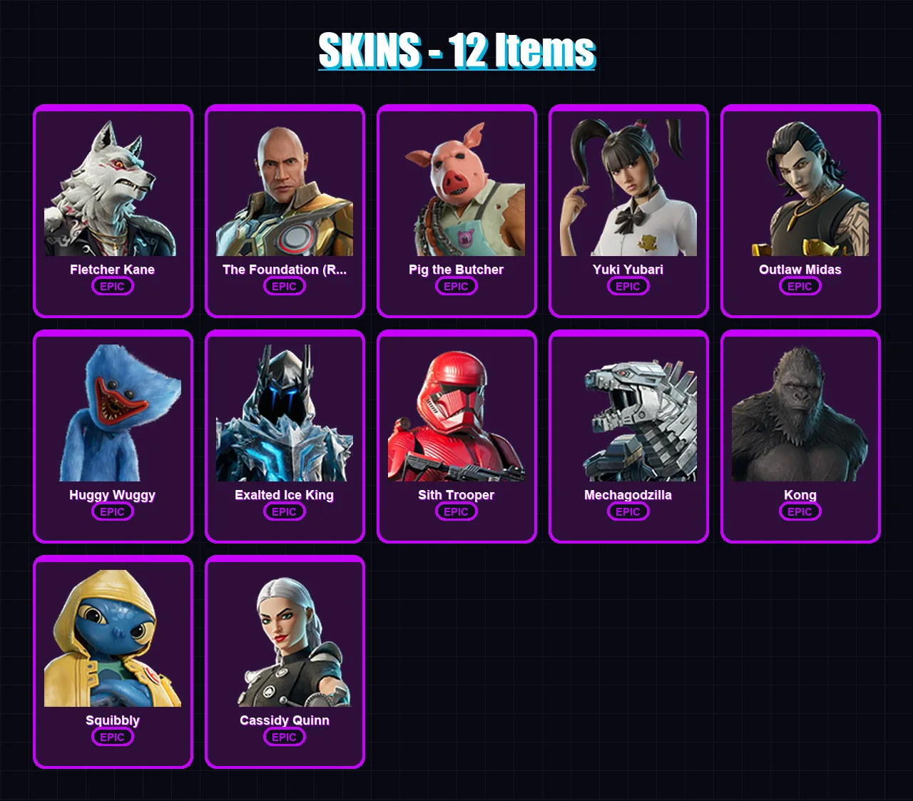 [PS4/PS5/XBOX/PC] | Fletcher Kane | The Foundation (Reforged) | Pig the Butcher | 12 skin | Lv323