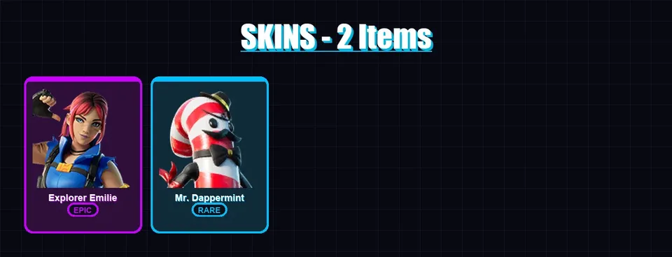 [PC/XBOX/PSN] | Explorer Emilie | Mr. Dappermint | 2 skin | 6 pickaxe | 3 emote | 7 glider | Lv38 — main preview