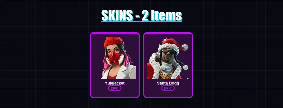 [PC/PSN] | Yulejacket | Santa Dogg | 2 skin | 10 pickaxe | 4 emote | 6 glider | Lv154 — main preview