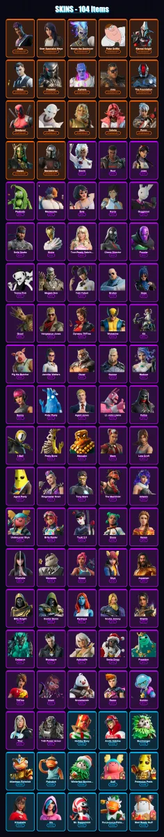 [SWITCH/XBOX/PSN/PC] | Fade | Gear Specialist Maya | Renzo the Destroyer | 104 skin | Lv1657 — Fortnite account