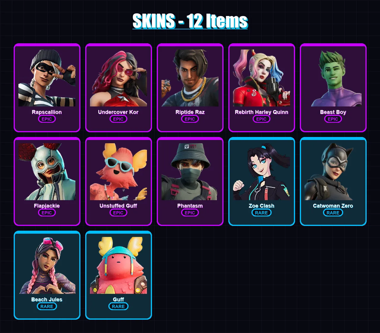 [SWITCH/XBOX/PSN/PC] | Rapscallion | Undercover Kor | Riptide Raz | 12 skin | Lv117