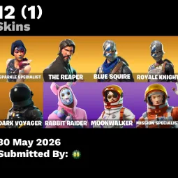12 skins | Black Knight + The Reaper — Fortnite account