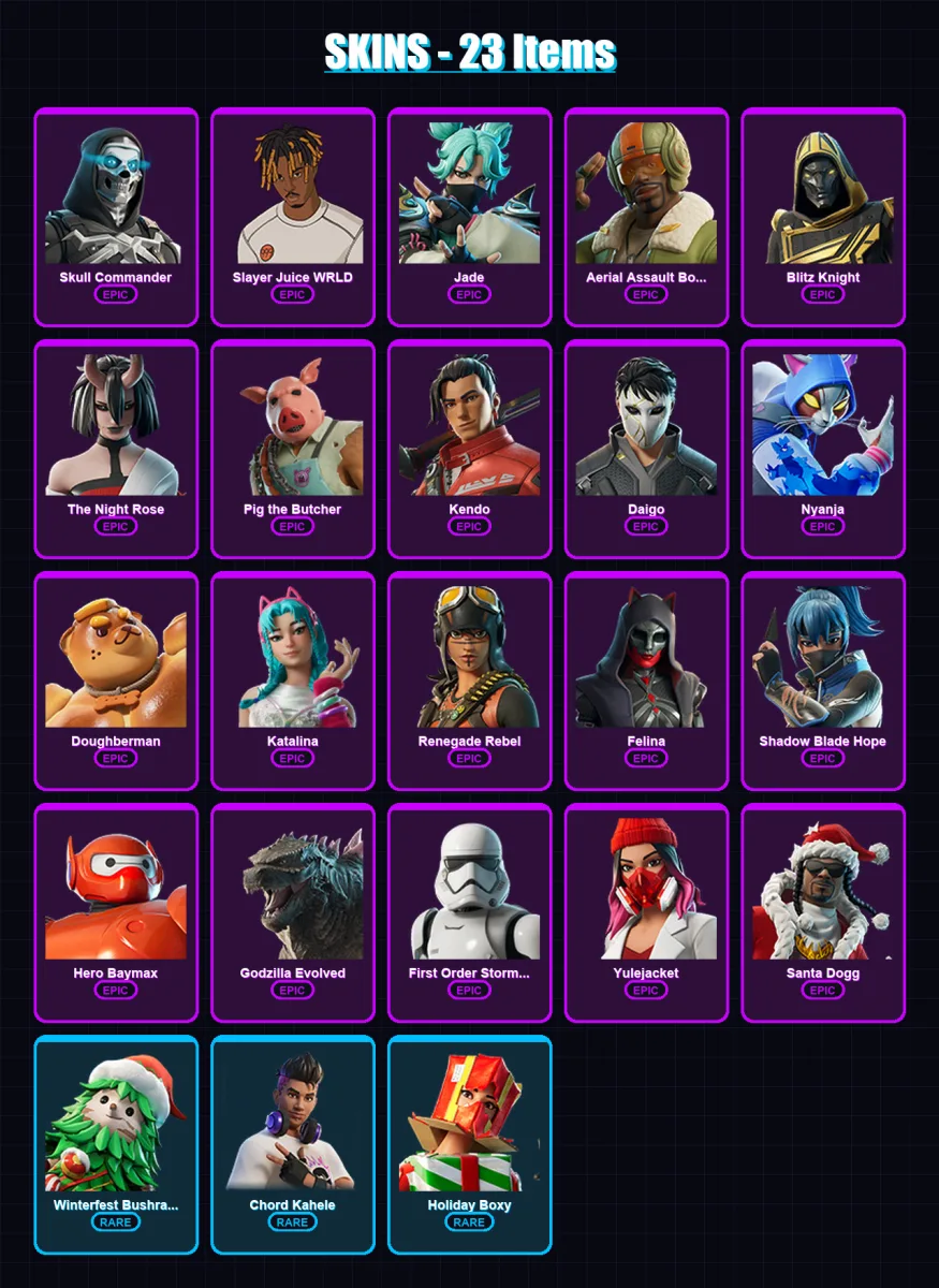 [PC/XBOX/PSN] | Skull Commander | Slayer Juice WRLD | Jade | 23 skin | Lv928