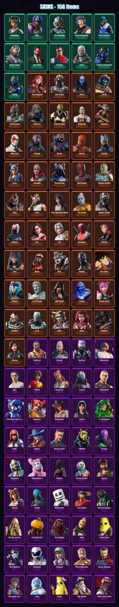 [PC/PSN] | Trailblazer | Blitz | The Paradigm | Sub Commander | Point Patroller | 156 skin | 117 pickaxe | 101 emote | 111 glider | Lv1495