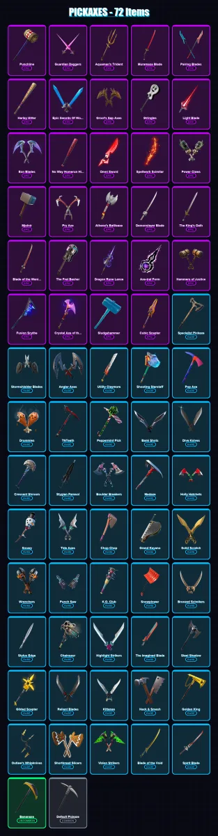 [PS4/PS5/XBOX/PC] | The Origin | The Imagined | Joey | Ronin | Raz | 69 skin | 72 pickaxe | 58 emote | 66 glider | Lv1030