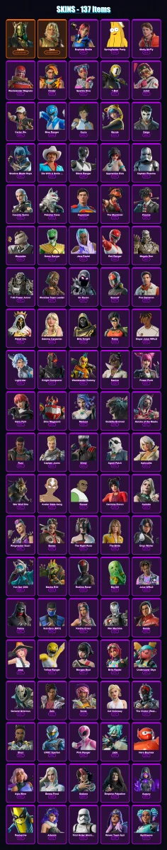[PC] | Hades | Zeus | Explorer Emilie | Springfielder Peely | Marty McFly | 137 skin | 175 pickaxe | 128 emote | 106 glider | Lv1514 — Fortnite account