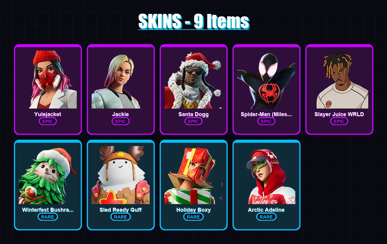 [PS4/PS5/XBOX/PC] | Yulejacket | Jackie | Santa Dogg | 9 skin | Lv176