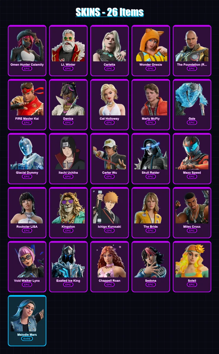 [PC/XBOX/PSN] | Omen Hunter Calamity | Lt. Winter | Carletta | 26 skin | Lv100