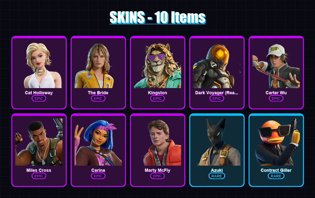 [PS4/PS5/XBOX/PC] | Cat Holloway | The Bride | Kingston | 10 skin | Lv139