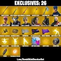 264 Skins + Leviathan Axe — Fortnite account