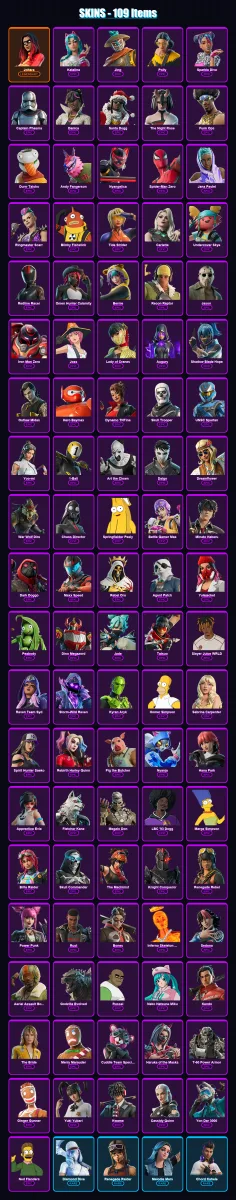 [PC/PSN] | Joltara | Katalina | Jing | Polly | Sparkle Diva | 109 skin | 118 pickaxe | 68 emote | 57 glider | Lv618 — Fortnite account