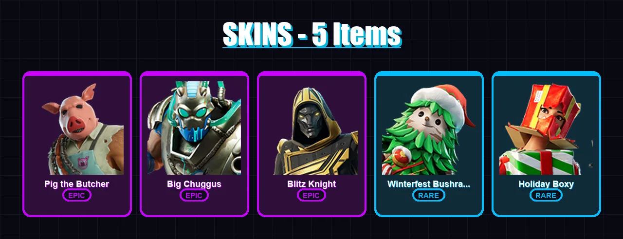 [PC/XBOX/PSN] | Pig the Butcher | Big Chuggus | Blitz Knight | 5 skin | Lv348