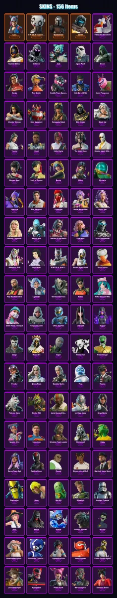 [PC/PSN] | Lynx | P.A.N.D.A Team Leader | Mandalorian | Zenith | Flakey the Snowbird | 156 skin | 175 pickaxe | 196 emote | 109 glider | Lv2947 — Fortnite account
