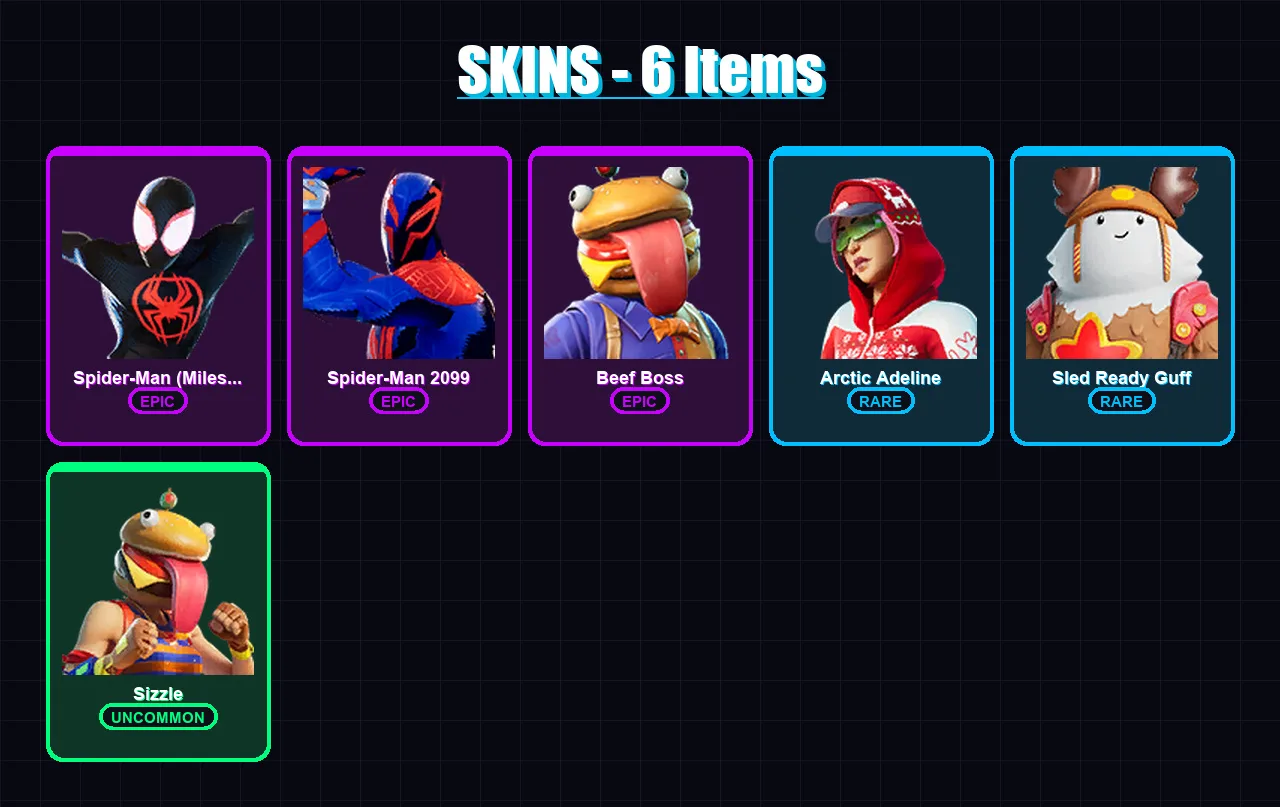 [PC/XBOX/PSN] | Spider-Man (Miles Morales) | Spider-Man 2099 | Beef Boss | 6 skin | Lv170