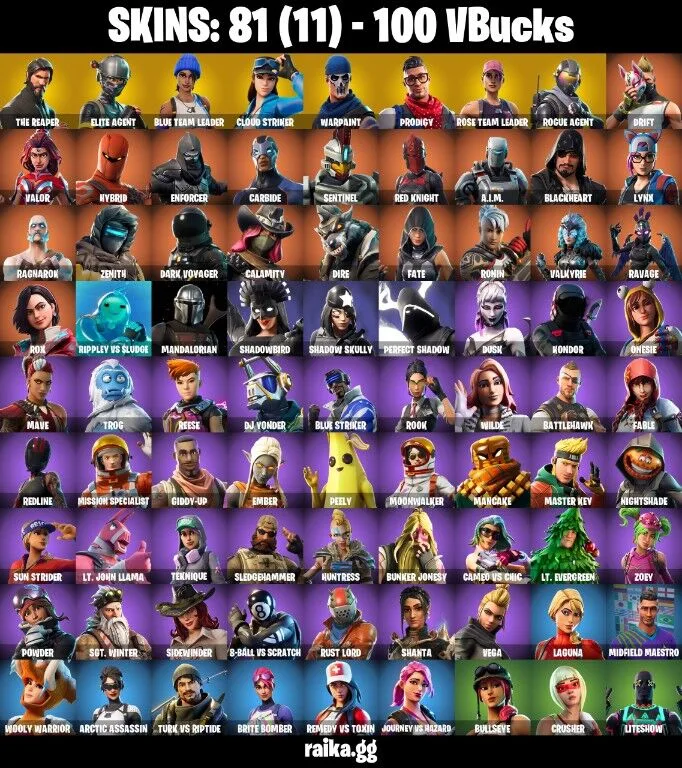 81 skins OG STW The Reaper | Elite Agent | Take The L | Orange Justice | Drift All Platforms Mail Access Instant Delivery — Fortnite account