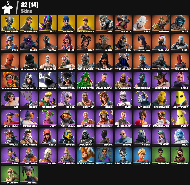 82 Skins | The Reaper — Fortnite account