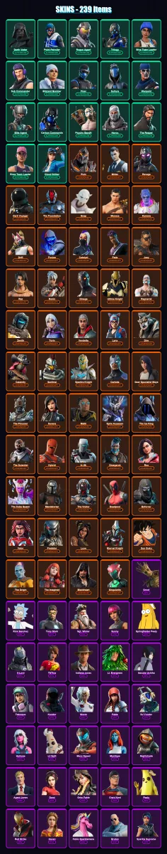 [PS4/PS5/XBOX/PC] | Darth Vader | Point Patroller | Rogue Agent | 239 skin | Lv3879