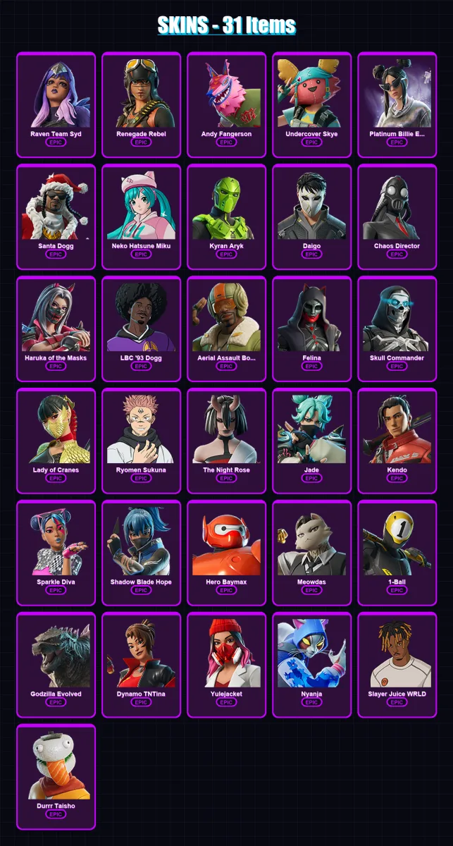 [PC/XBOX/PSN] | Raven Team Syd | Renegade Rebel | Andy Fangerson | 31 skin | Lv235