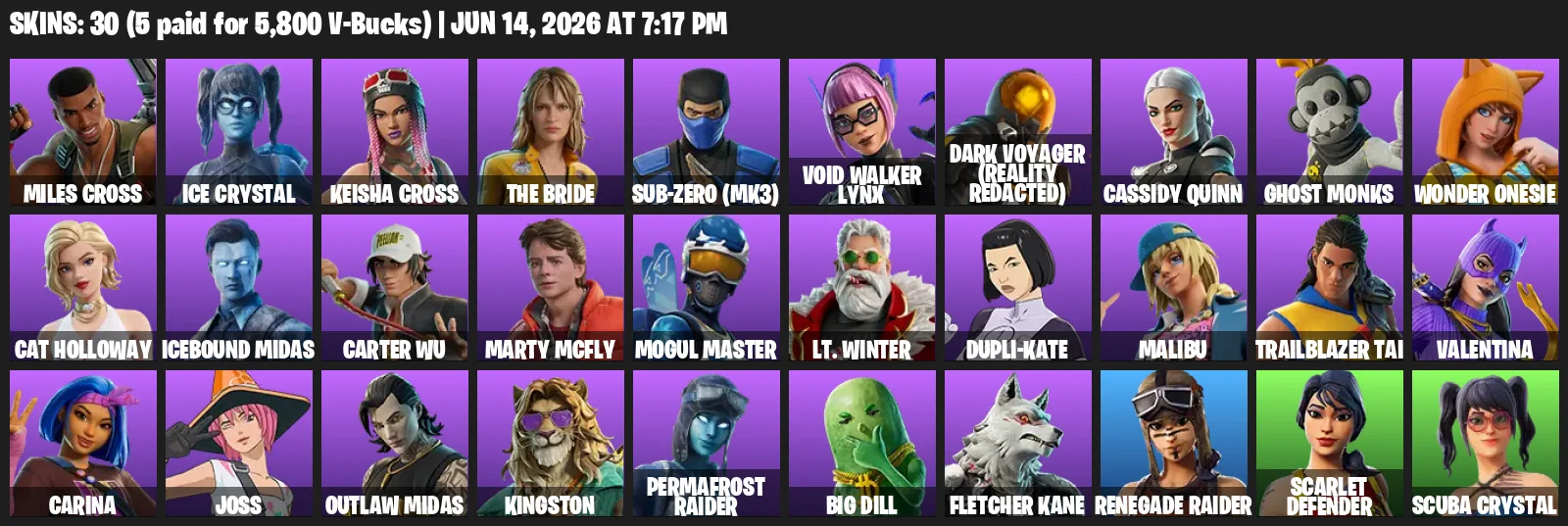 PSN/XBOX/PC 30 skins | Renegade Raider Mogul Master | Full Access — Fortnite account