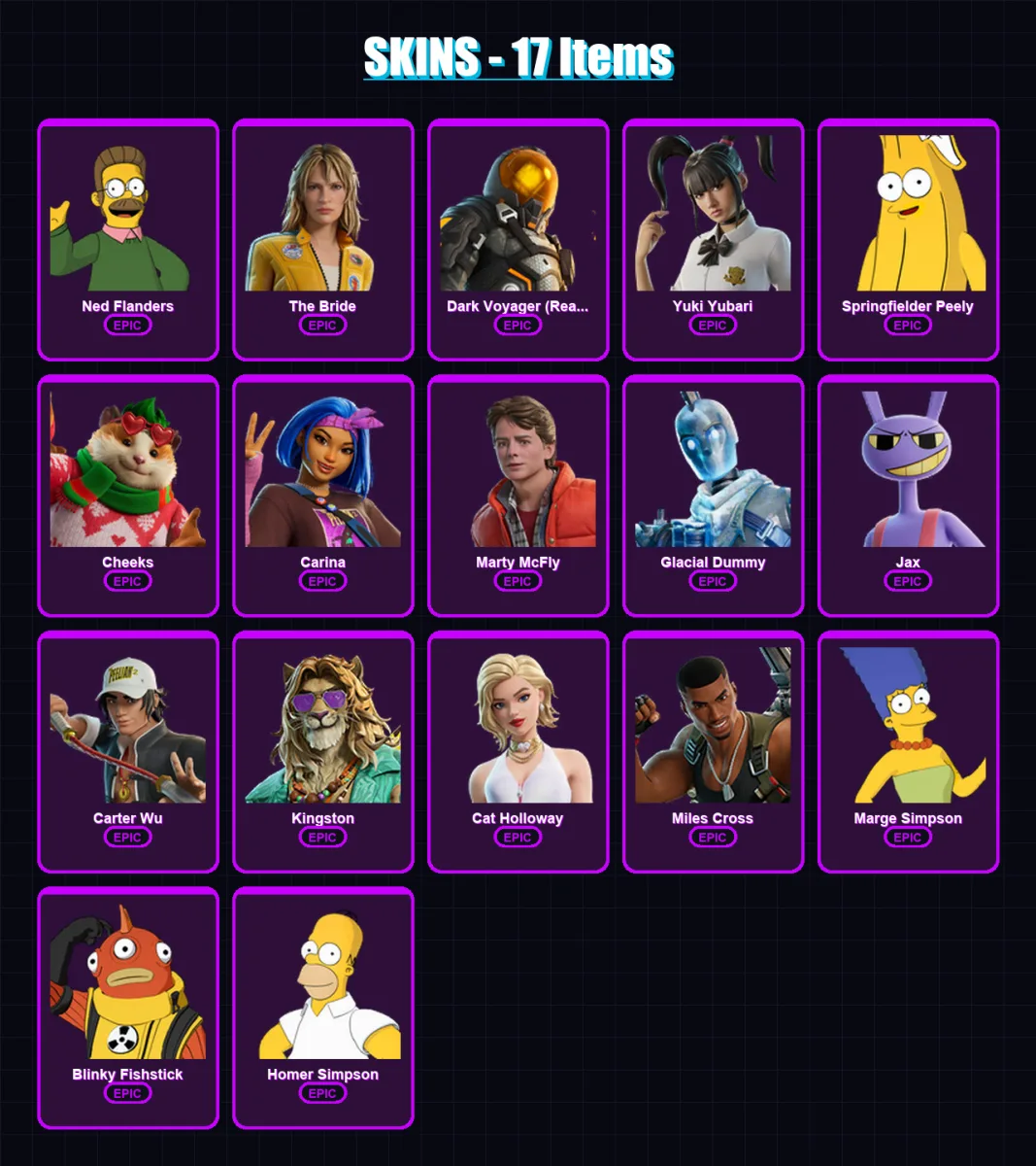 [PC/XBOX/PSN] | Ned Flanders | The Bride | Dark Voyager (Reality Redacted) | 17 skin | Lv344