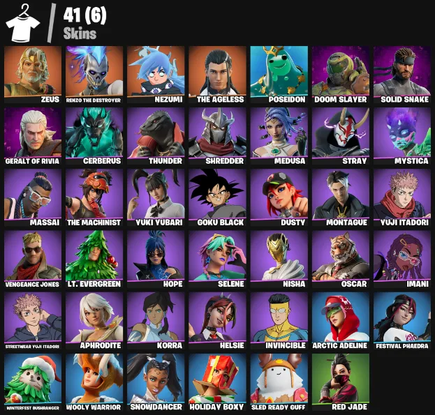 41 Skins | Geralt of Rivia — Fortnite account