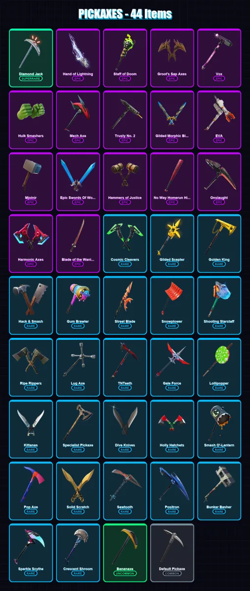 [PS4/PS5/XBOX/PC] | Travis Scott | Elite Agent | The Reaper | Midas | Vendetta | 56 skin | 44 pickaxe | 60 emote | 48 glider | Lv900