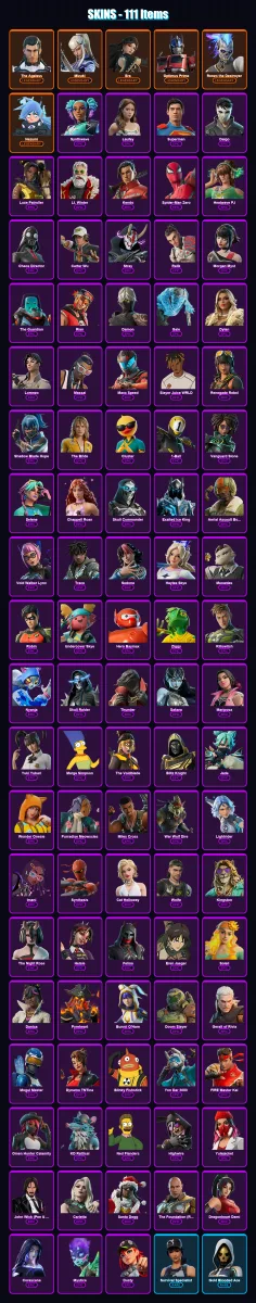 [PC/PSN] | The Ageless | Mizuki | Era | Optimus Prime | Renzo the Destroyer | 111 skin | 149 pickaxe | 108 emote | 110 glider | Lv1717
