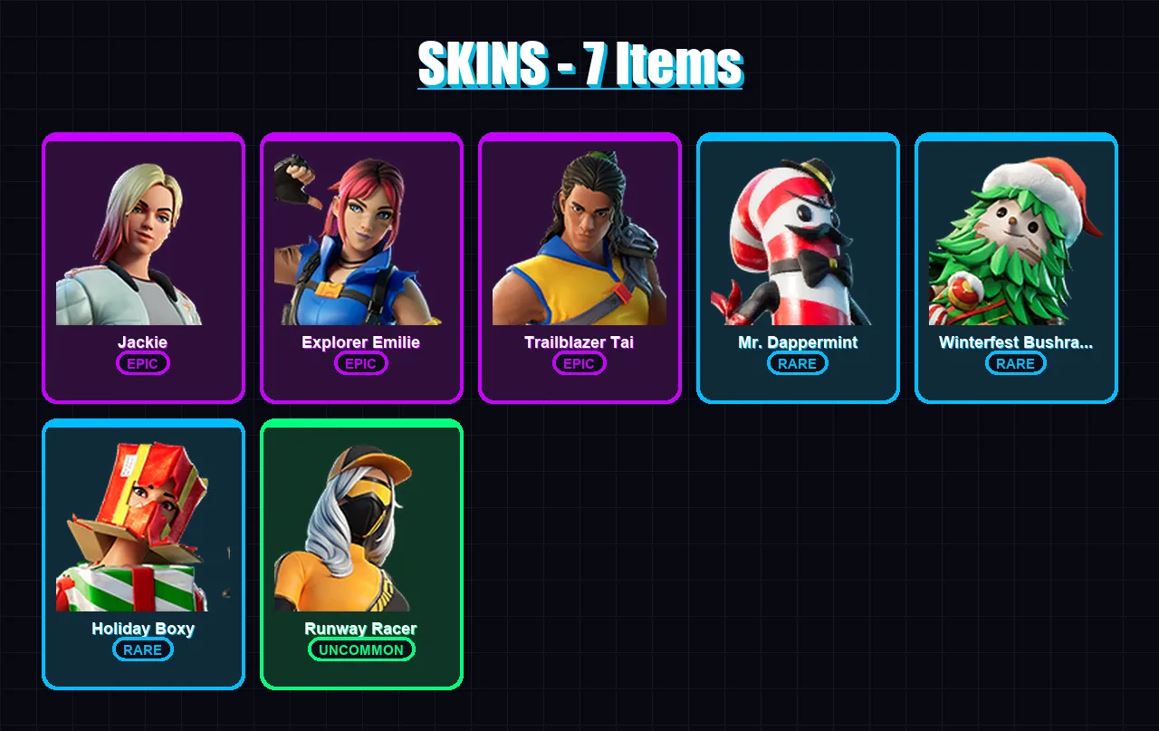 [PC/XBOX/PSN] | Jackie | Explorer Emilie | Trailblazer Tai | 7 skin | Lv245