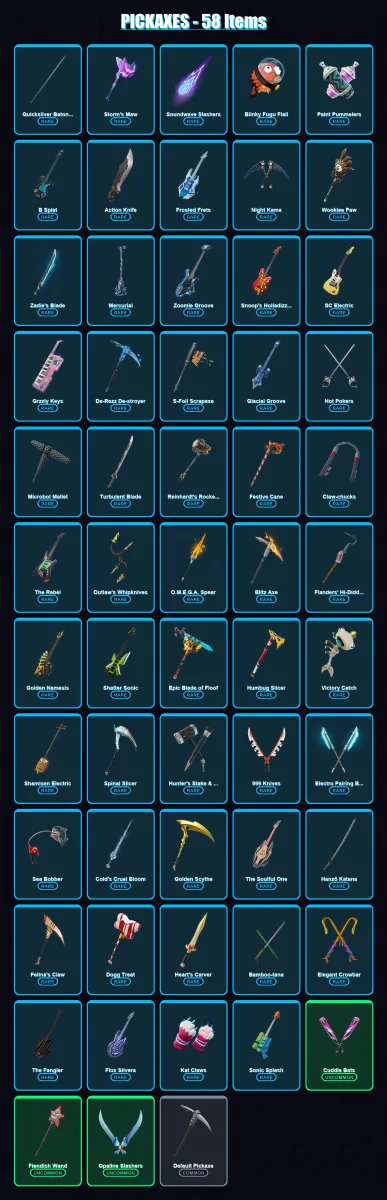 [SWITCH/XBOX/PSN/PC] | Santa Dogg | Slayer Juice WRLD | Katalina | Yulejacket | Vanguard Zadie | 9 skin | 58 pickaxe | 22 emote | 35 glider | Lv577
