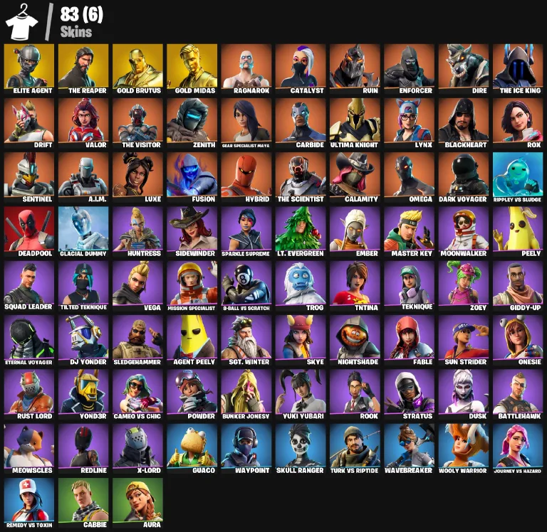 83 Skins | The Reaper — Fortnite account