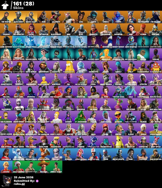 PC/PSN/XBOX 161 skins The Reaper — Fortnite account