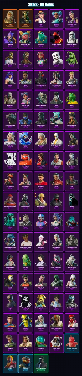 [PC/XBOX/PSN] | Zeus | Hades | Joss | Synthwave | Ringmaster Scarr | 88 skin | 114 pickaxe | 94 emote | 87 glider | Lv1437