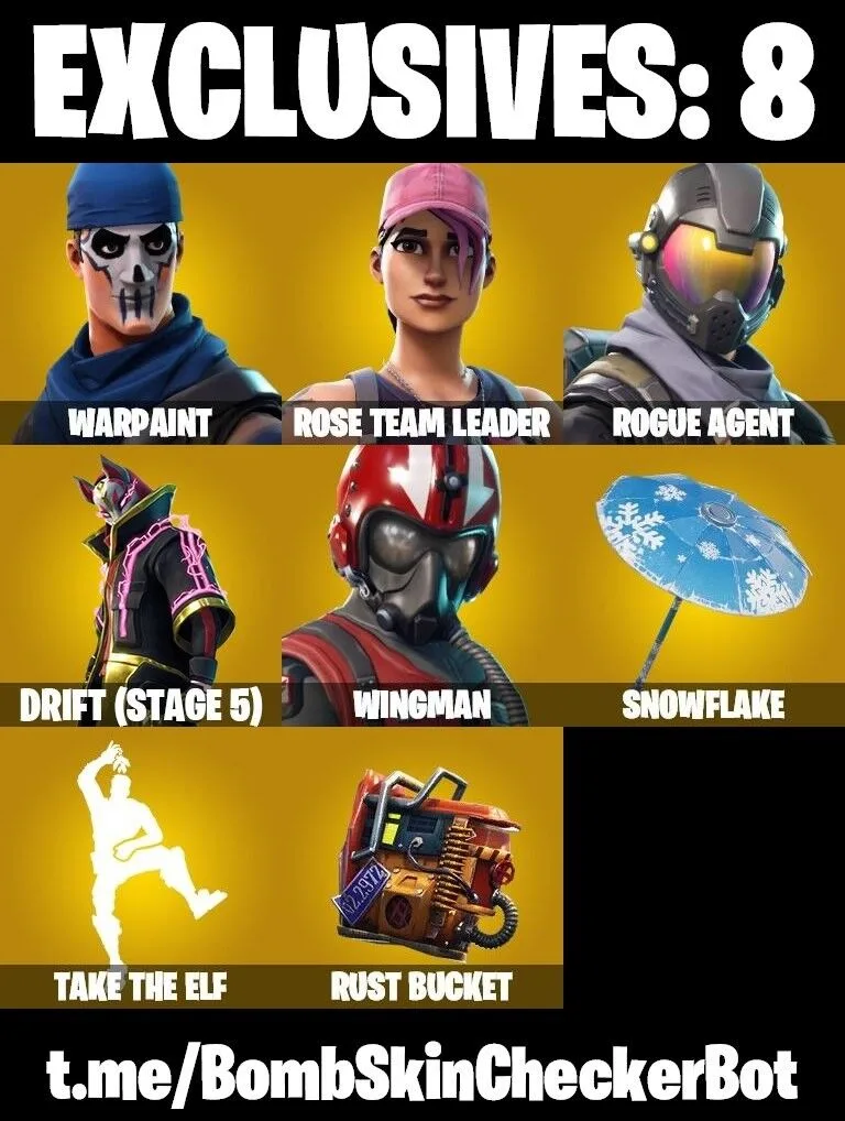 8 Skins + OG STW — Fortnite account