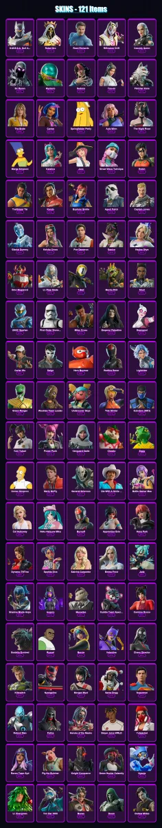 [PC] | O.M.E.G.A. Suit Alpha | Rebel Oro | Reed Richards | Riftreaver Drift | Cassidy Quinn | 121 skin | 166 pickaxe | 136 emote | 107 glider | Lv18
