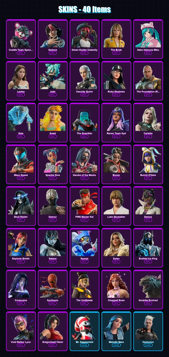 [PC/XBOX/PSN] | Cuddle Team Specialist | Sedona | Omen Hunter Calamity | 40 skin | Lv374