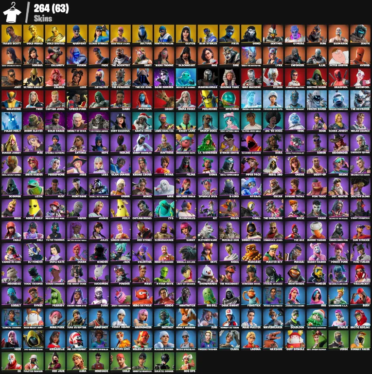 264 Skins | Travis Scott — Fortnite account