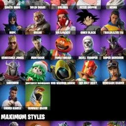 22 Skins PC/PSN/XBOX Renegade Raider Skull Trooper Goku Black — Fortnite account