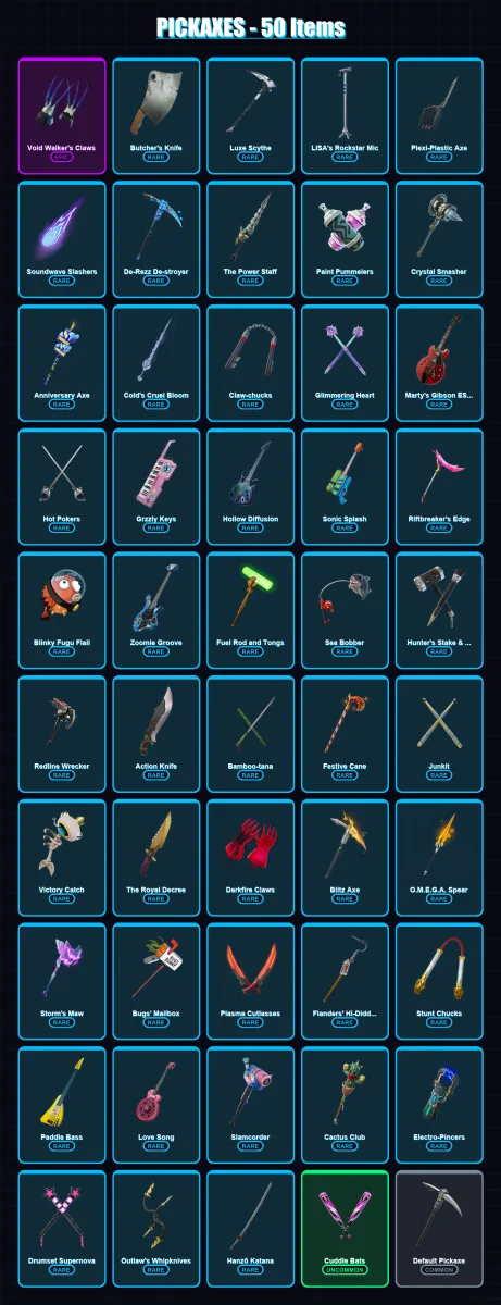 [PS4/PS5/XBOX/PC] | Pig the Butcher | Yuki Yubari | Redline Racer | Master Chief | Kingsley | 9 skin | 50 pickaxe | 19 emote | 26 glider | Lv740