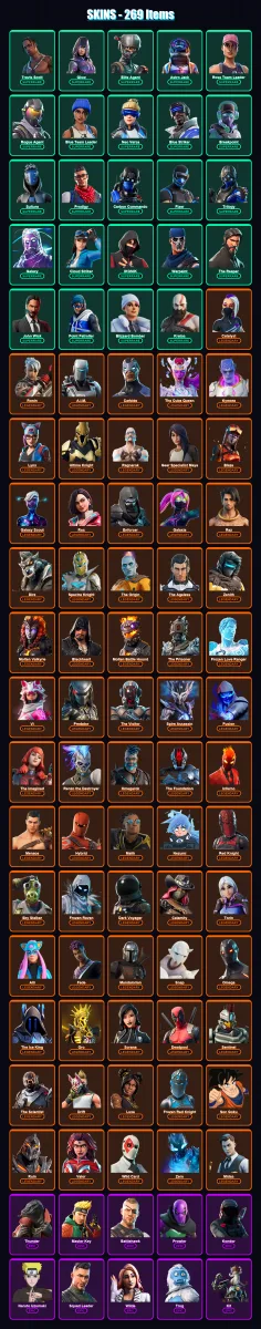 [PC/XBOX/PSN] | Travis Scott | Glow | Elite Agent | Astro Jack | Rose Team Leader | 269 skin | 205 pickaxe | 256 emote | 179 glider | Lv2673